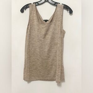 Lafayette 148 casual linen knit sleeveless tank